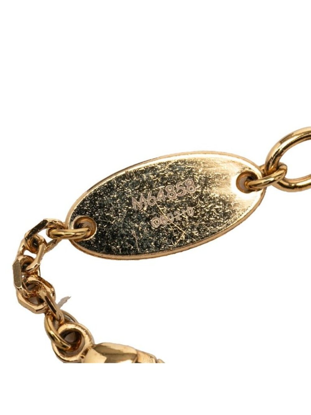 Louis Vuitton Bracelet Blue Ming Chain Gold Plated - Picture 5 of 6